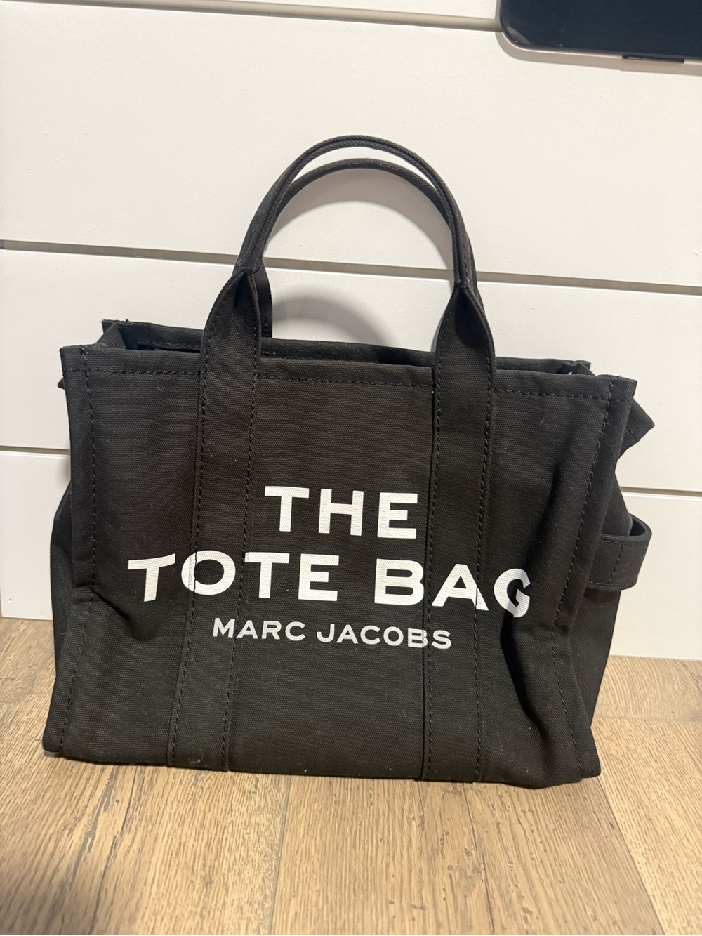 Marc Jacobs Black Canvas Tote Bag